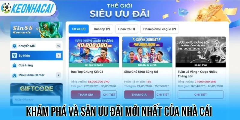 Khám phá và săn ưu đãi mới nhất của nhà cái 