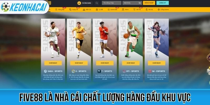 Five88 là nhà cái chất lượng hàng đầu khu vực