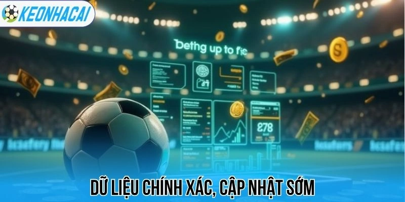 Dữ liệu chính xác, cập nhật sớm