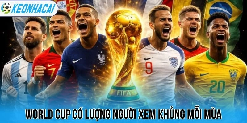 World Cup có lượng người xem khủng mỗi mùa