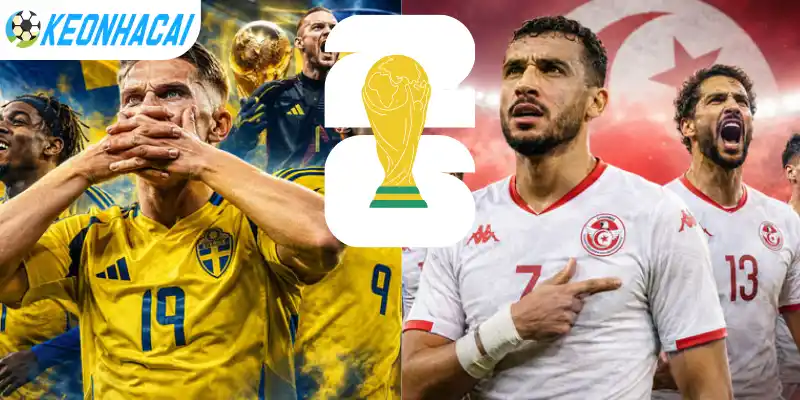 Cập nhật kèo nhà cái trận giữa Thụy Điển vs Tunisia